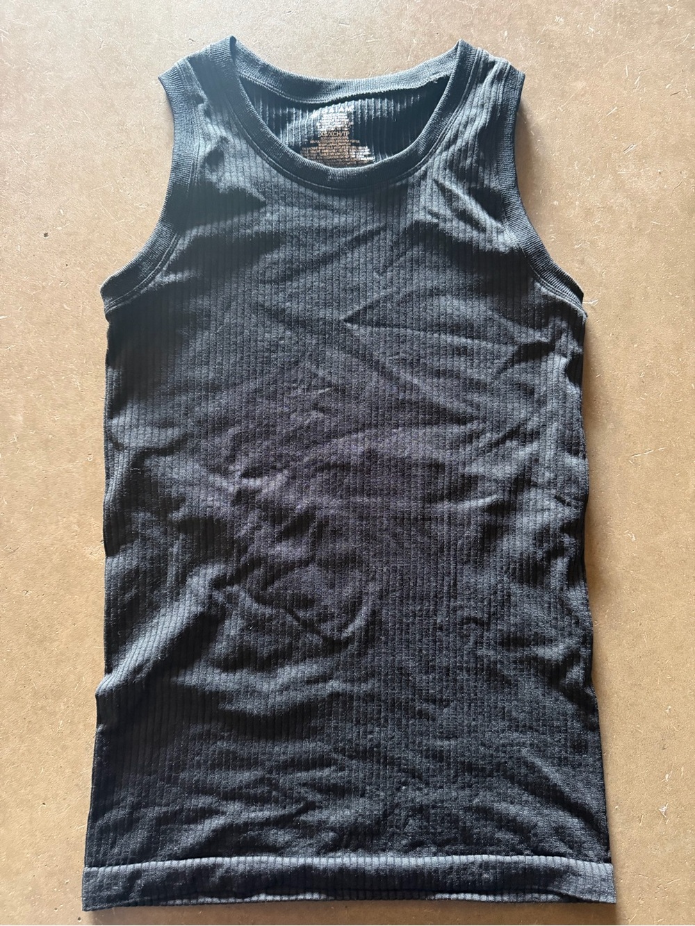Women’s Black Ribbed Tank Top